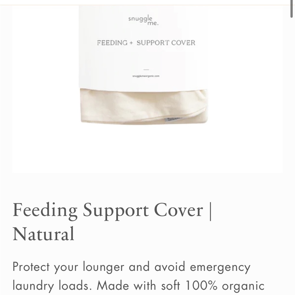 Snuggle Me Feeding Support Cover in Natural